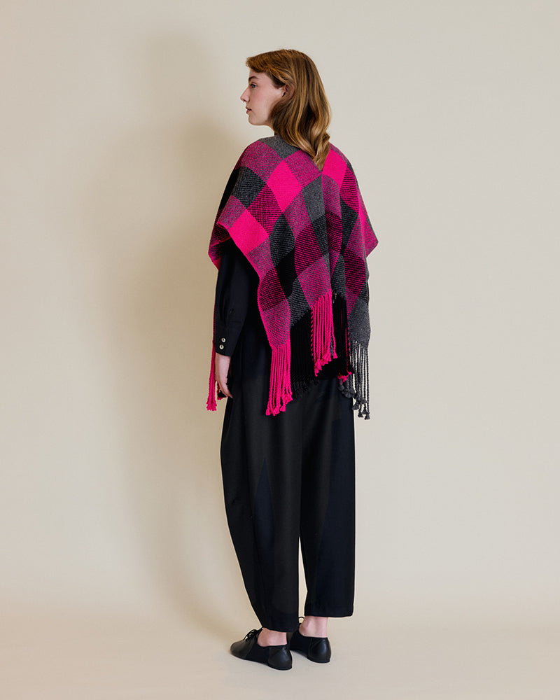 PONCHO SORIA FUCCIA
